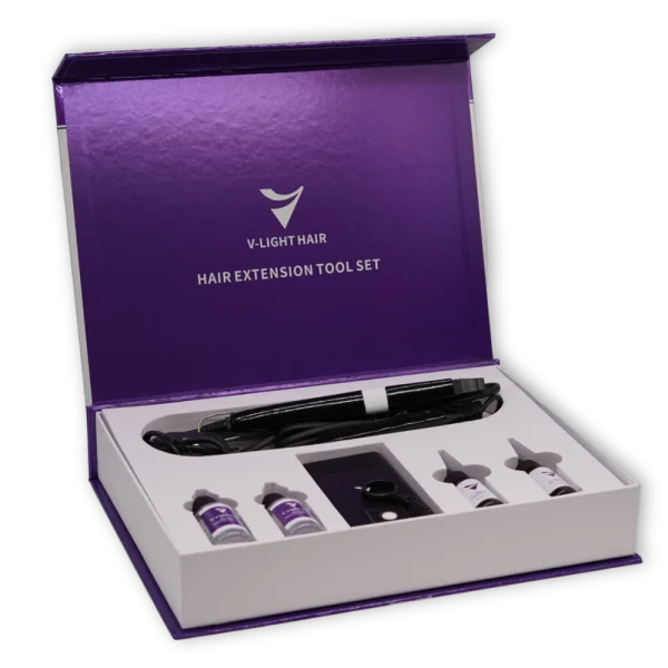 Kit pentru Extensii de Par cu V-Light Kit pentru Extensii de Par cu V-Light