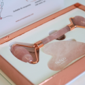 Instrument Gua Sha și Rolă din Piatră de Jad