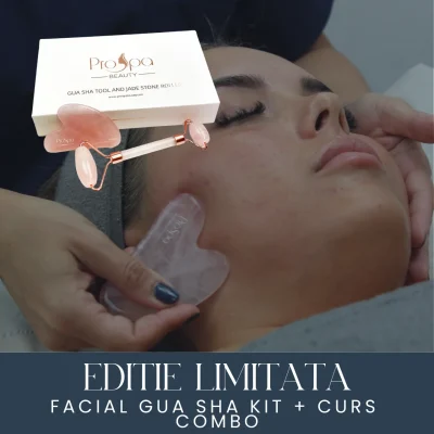 Facial Gua Sha Kit + Curs Combo